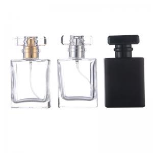  30ml 50ml Customizable Glass Mist Spray Bottle Luxury Empty Square Perfume Bottle Manufactures