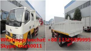  HOT SALE! Dongfeng 4*2 double cabs light duty 3tons dump tipper truck, Factory sale high quality and lower price tipper Manufactures