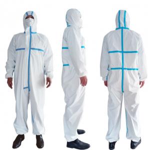  Medical Protective Clothing Disposable Isolation Gowns Good Tensile Resistance Manufactures