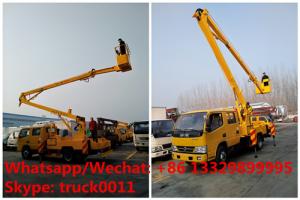  new good price RHD DONGFENG 14m 1-6m aerial platform truck vehicle in Tanzania for sale, overhead platform working truck Manufactures