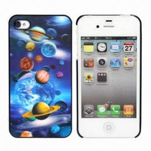  3D Plastic Case for iPhone 4/4S, 3D Effects Style Planet Pattern Manufactures