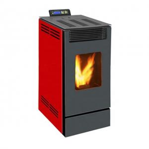  CE ISO Red Wood Pellet Stove 10KW Pellet Heater Indoor Manufactures