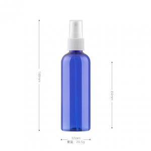  100ml Face Toner Fine Mist Spray Bottles Empty PET Refillable Travel Package Bottle Manufactures