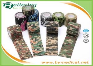 Army Camping Hunting Camouflage Pattern Printing Non Woven Self Adhesive Elastic Bandage