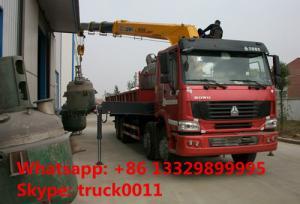  Heavy duty SINO TRUK 8*4 HOWO 16tons Truck with Crane,factory sale best price Truck with XCMG Crane Truck with crane Manufactures