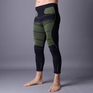  Men running pants with compression, black color with green.   Xll003 Manufactures