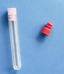  Clear Plastic Medical Laboratory Supplies  , Plastic Test Tubes With Caps Highly Polished Manufactures