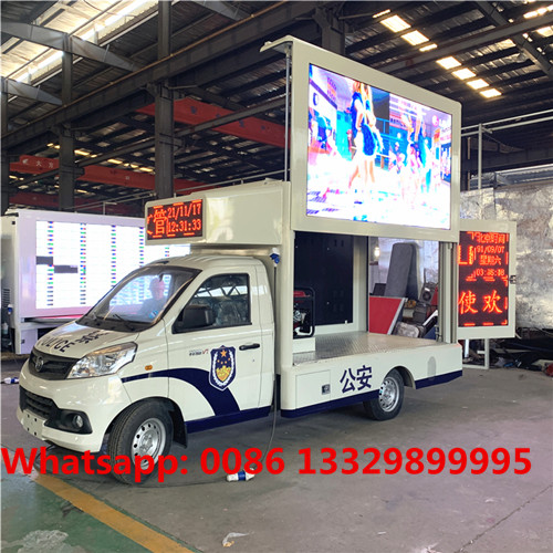 HOT SALE! Best price FOTON gasoline engine mobile LED advertising vehicle, High quality outdoor LED screen box vehicle