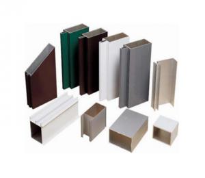  Alloy 6063 - T5 Aluminum Door Extrusions profiles , Powder Painting / Anodized Manufactures