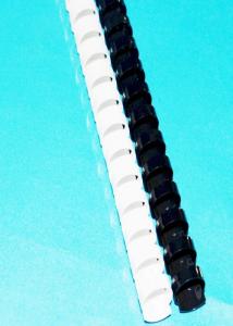  Roud / Oval Shape Binding Materials Pvc Plastic Comb 6mm To 50mm Pitch 12.7mm Manufactures