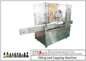  10ml-100ml E-liquid Bottle Filling And Capping Machine With Piston Pump Manufactures