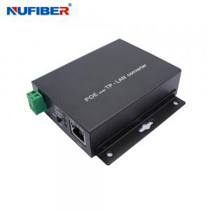  10/100M POE Ethernet Over Coaxial Extender , POE RJ45 To Coax Converter Manufactures