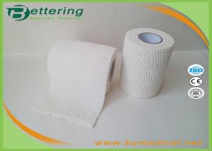  White Soft Cotton EAB Elastic Adhesive Bandage Roll , Tearable Elastic Bandage For Knee Manufactures