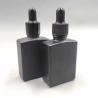 Buy cheap 30ml 50ml Essential Oil Dropper Bottle Black Frosted Square from wholesalers