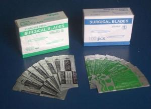  Steel Surgical Blade Sterile Surgical Blades , Disposable Scalpel Blades CE& ISO Approval Manufactures