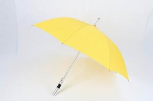  Auto Open Promotional Golf Umbrellas 27 Inch With Yellow Fabric Customized Designs Fiberglass Frame Manufactures