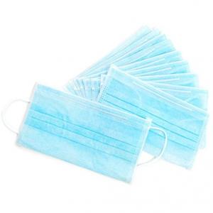  Blue And White Surgical Mask Non Woven Fabric Face Mask For Hospital Manufactures