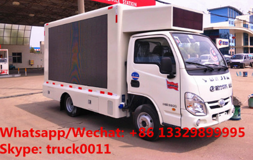 good Digital Billboard P5/P6 LED Truck YUEJIN 4*2 LHD gasoline Mobile LED Advertising Vehicle, Mobile LED screen truck