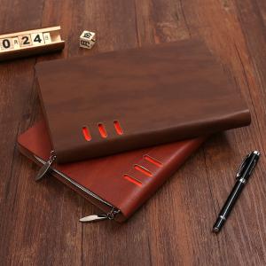  low price leather diary notebook organizer portfolio / office leather a5 organizer / brand Manufactures