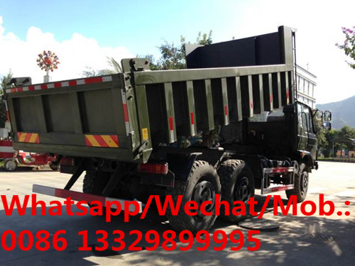 customized dongfeng 6*6 6 wheels drive Cross-field dump truck for sale, good price off road dump tipper vehicle for sale