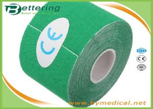  Muscle Pain Relief Tape Elastic Kinesiology Therapeutic Tape Waterproof Green Colour Manufactures