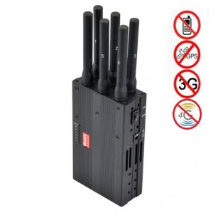  6 Antenna High Power Portable Cell Phone Signal Jammer Blocking GSM 3G 4G LTE WIMAX GPS Manufactures