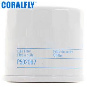  Full Flow Type P502067 Donaldson Oil Filter Cellulose Oil Filter Manufactures