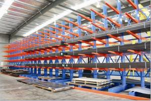  Long Arm Warehouse Cantilever Racking Systems Double &Single Side Hanging Shelving Manufactures