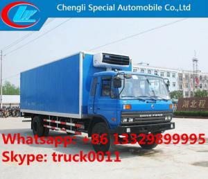  hot sale dongfeng 153 cummins 190hp 10ton-15ton cold room truck, dongfeng 15tons freezer van truck for frozen seafood Manufactures