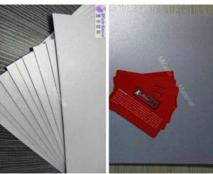  Digital Printing PVC Sheets In Silver With Strong Peeing Strength Manufactures