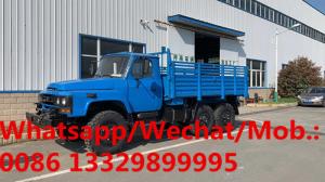  Customized dongfeng long head 6*6 190hp diesel military cargo stake carrier for sale,cross-field off road lorry vehicle Manufactures