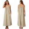 Buy cheap Women 100% Linen Old Fashion Maxi Dress from wholesalers