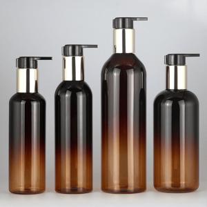  Amber Lotion Shower Conditioner Plastic Pump Shampoo Dispenser Bottle 7.4oz 13.5oz Manufactures