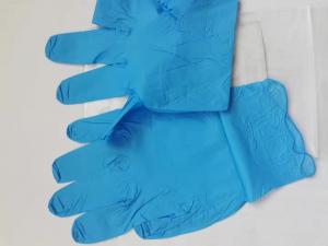  Blue Nitrile Disposable Gloves Hand Protect Hand Gloves Non Sterilized Nitrile gloves Manufactures