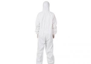  Antivirus Hooded Disposable Coveralls Waterproof White Work Protection Manufactures