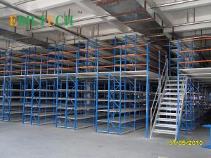  Durable Mezzanine Heavy Duty Shelving With Steel Floor Stair 300kg - 2000kgs Capacity Manufactures