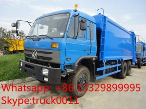  hot sale good price dongfeng 6*4 18cbm garbage compactor truck, factory best price dongfeng 16m3 compacted garbage truck Manufactures