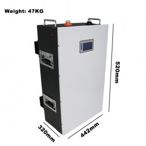  10.24KWH 48V Wall Mounted Rechargeable Lifepo4 Battery , Power wall deep cycle lithium battery 12v Manufactures
