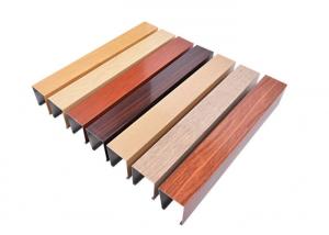  Wood Transfer Construction Aluminum Profile Powder Spray For Windows Manufactures
