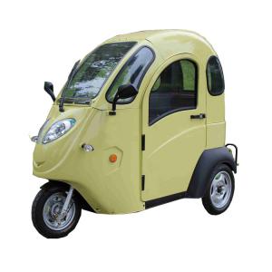  EEC Motorized 3 Wheel Electric Tricycle 800W 72V 20AH With Enclosed ABS Cabin Manufactures