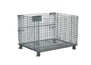  Express Sorting Warehouse 6.4mm Foldable Wire Mesh Cage Turnover Iron Frame Manufactures