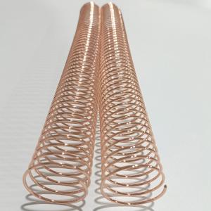  Rose Gold Metal Coil Binding Spiral 7/8'' Single Loop For Books NanBo Manufactures