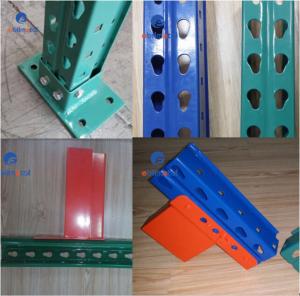  Corrosion Resistance Teardrop Pallet Rack Storage Racking System Q235B Raw Steel Manufactures