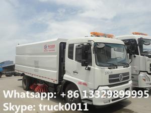  dongfeng 4*2 LHD Cummins 180hp/185hp diesel road sweeper cleaning vehicle for sale, best price CLW road cleaning vehicle Manufactures