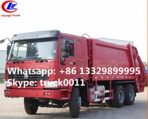  factory sale best price SINO TRUK HOWO 6*4 garbage compactor truck for sale, HOWO 16cbm compacted garbage truck for sale Manufactures