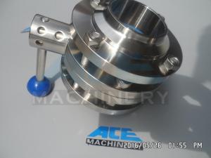  Sanitary Stainless Steel Pulling Hanlde Butterfly Valve (ACE-DF-7T) Manufactures