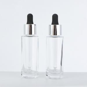  Transparent Glass Essential Oil Dropper Bottles 30ml 50ml Empty Manufactures