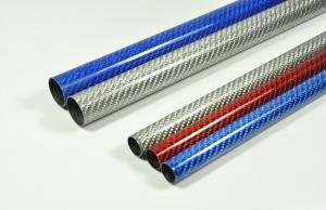  High glossy quality of colored 3K carbon fiber tube Manufactures