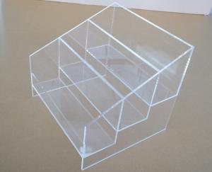  3 Tiers clear acrylic display counter top stands Manufactures