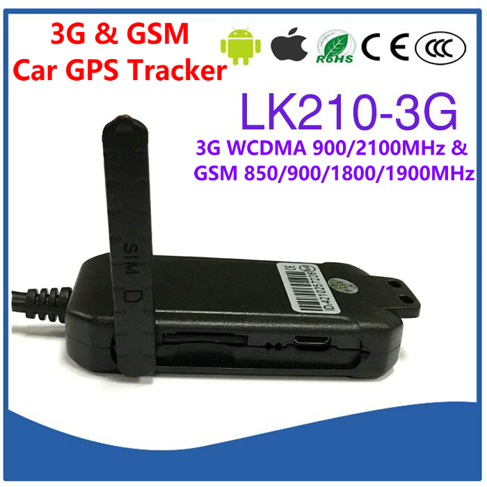 3G WCDMA & Quad-Band GSM Car Vehicle GPS Tracker LK210-3G Cut-off Oil & Power remotely by SMS & Free PC/APP Tracking
